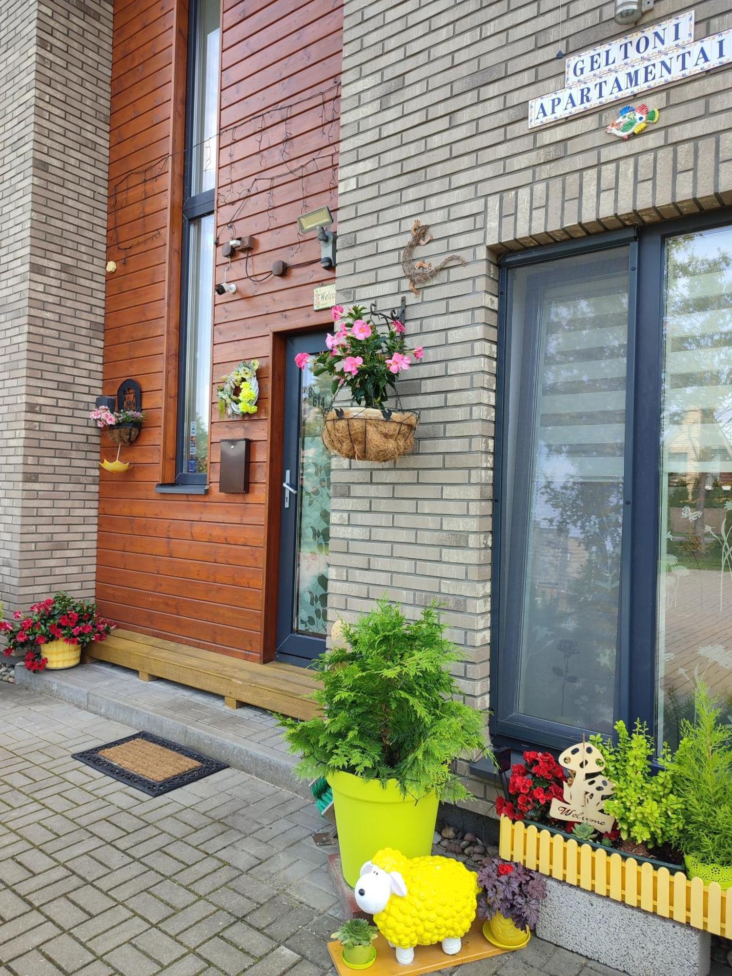 Geltoni apartamentai Palanga Esterno foto
